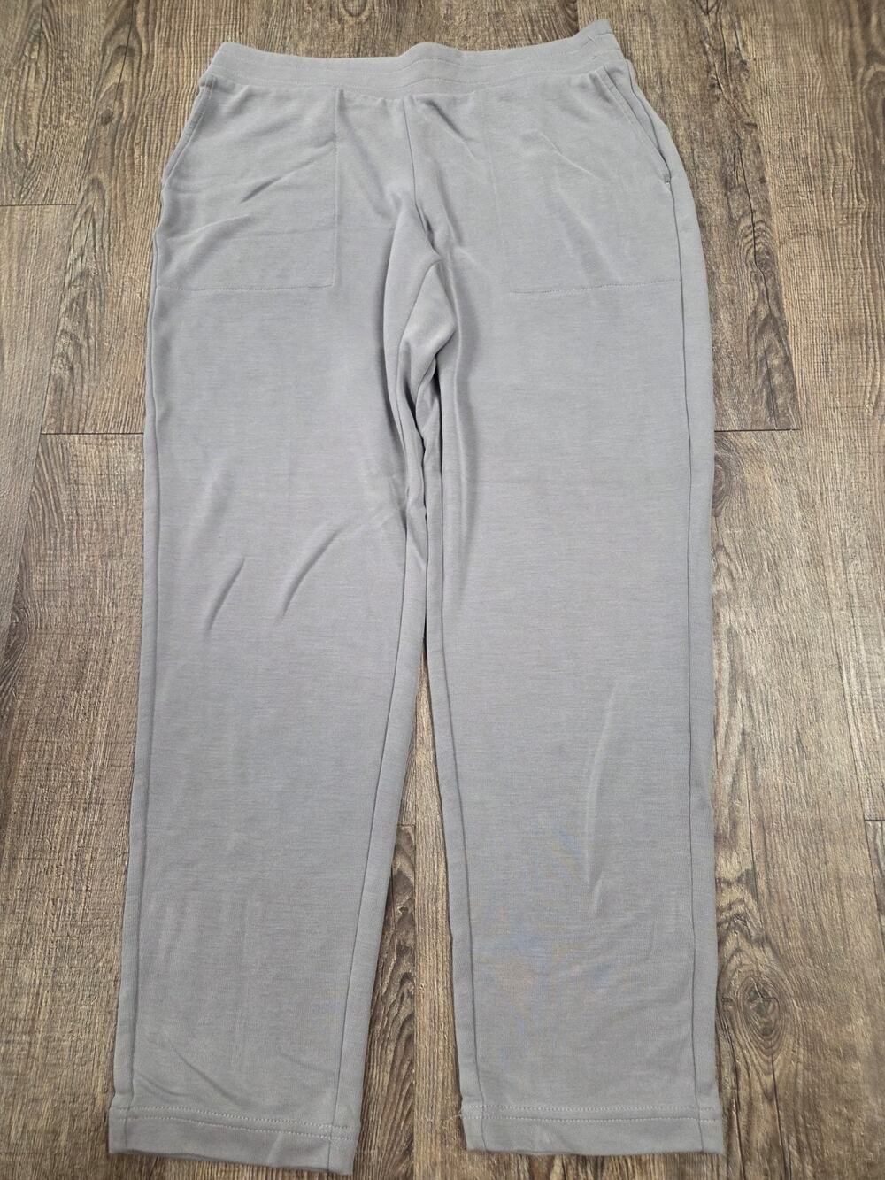J Jill Pure Jill Gray Joggers Stretch Lounge Elastic Waist Pants Size Small